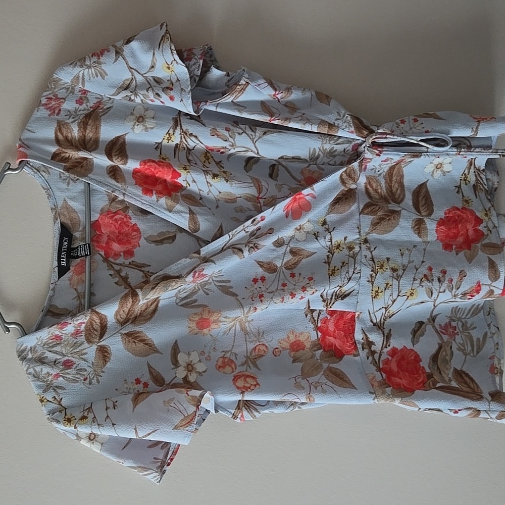 Wrap peplum top